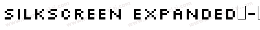 silkscreen expanded字字体转换